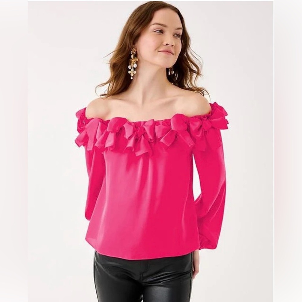 Lilly Pulitzer Analea Off the Shoulder Top - Picture 2 of 8